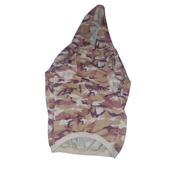 Dog Hoodie Sweatshirt Pink Camo Size XXL With Pocket! - Picture 1 of 5